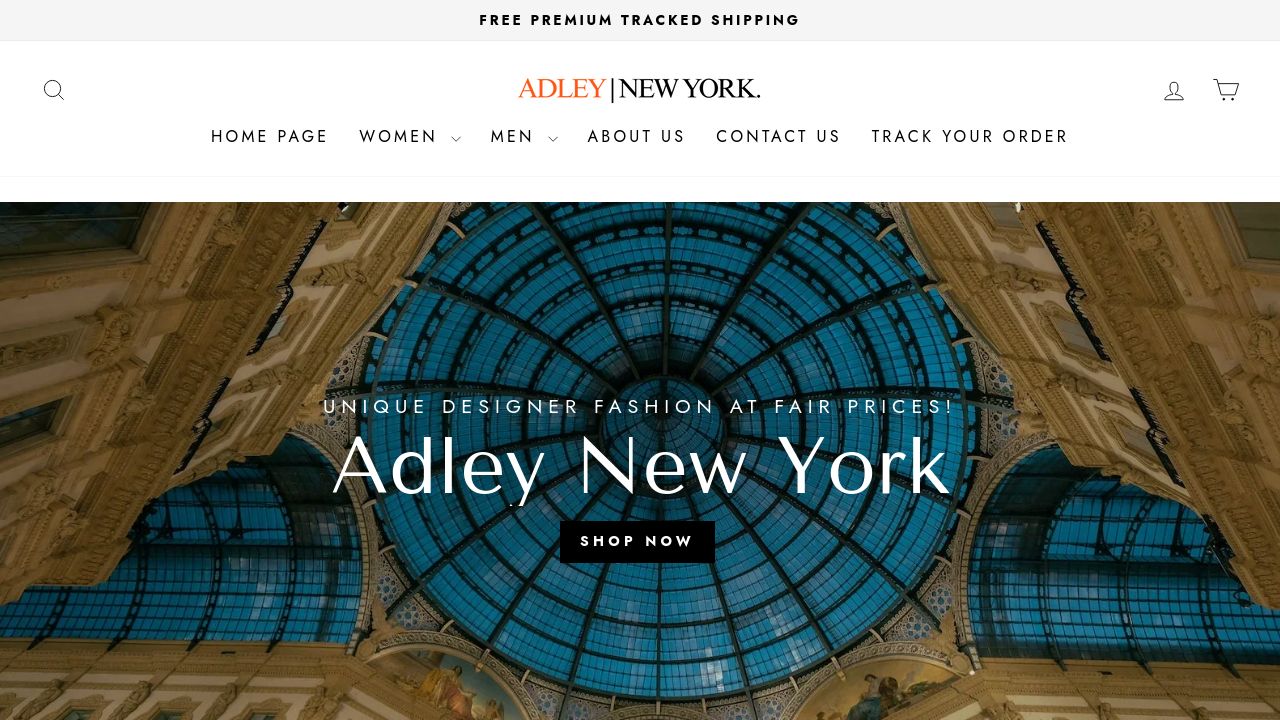 Screenshot of Adleynewyork.com