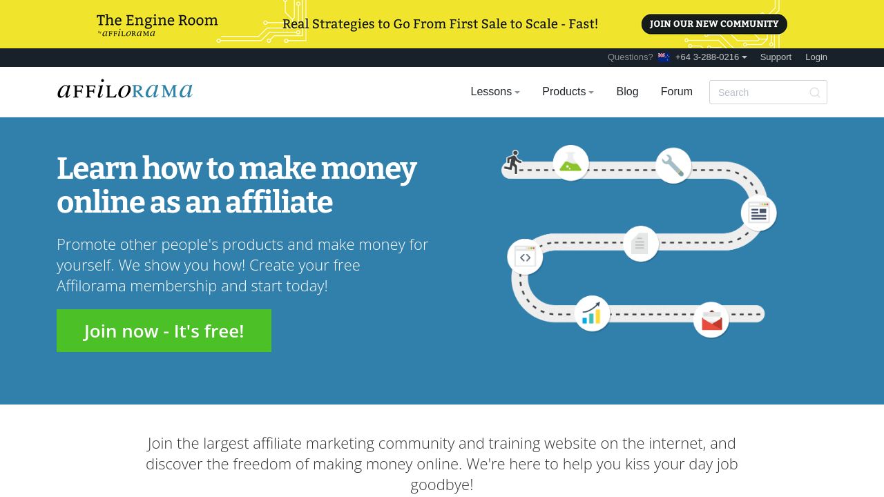Screenshot of Affilorama.com