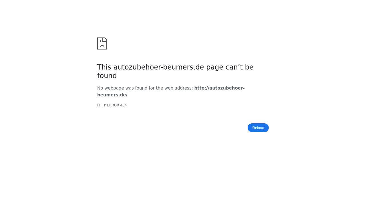Screenshot of Autozubehoer-beumers.de