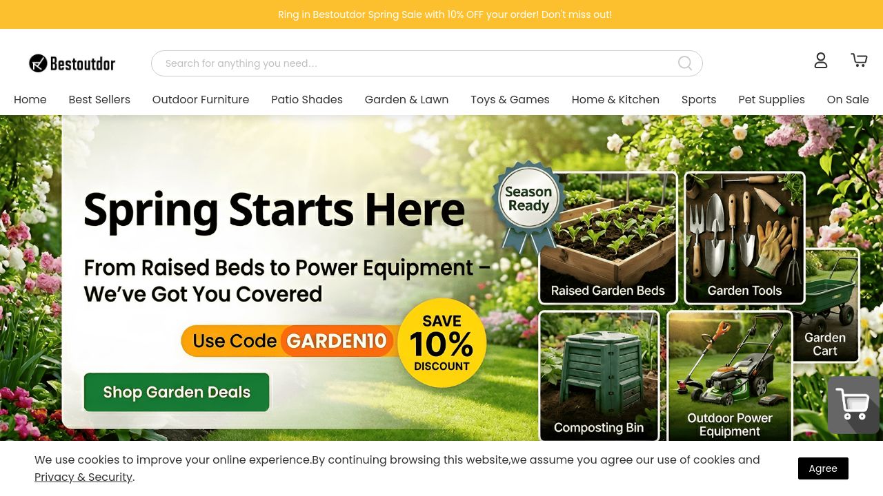 Screenshot of Bestoutdor.com
