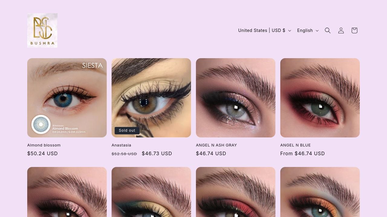Screenshot of Bushracosmetics.com
