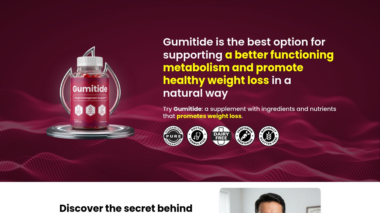 Screenshot of Gumitide.com
