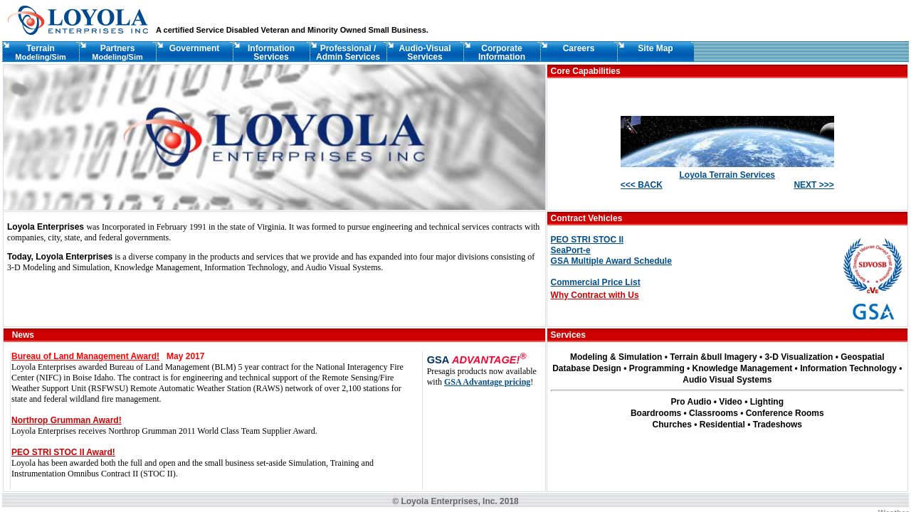 Screenshot of Loyola.com