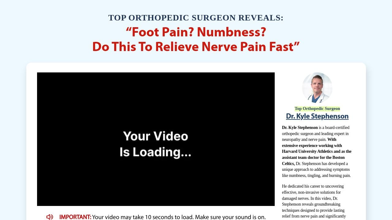 Screenshot of Nervebreakthrough.com