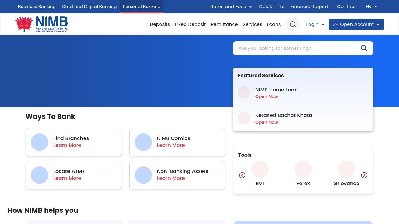 Screenshot of Nimb.com.np