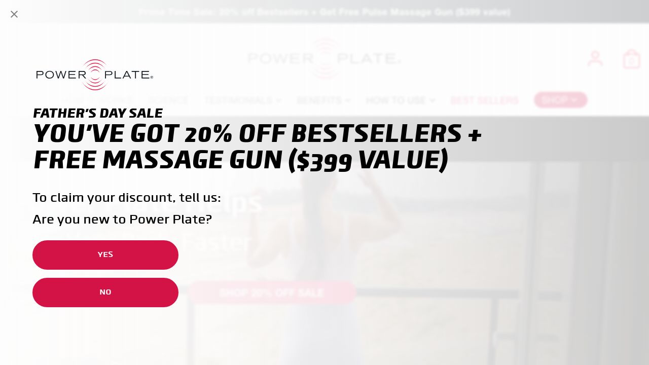 Screenshot of Powerplate.com