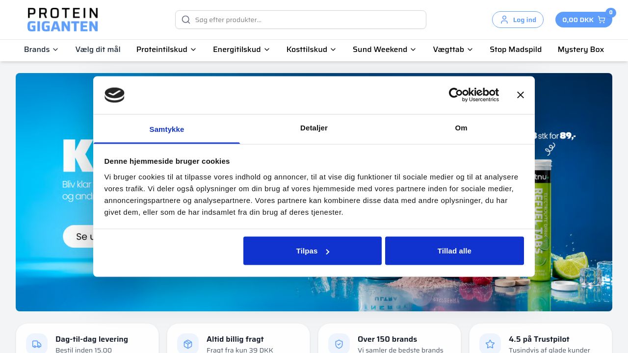 Screenshot of Proteingiganten.dk
