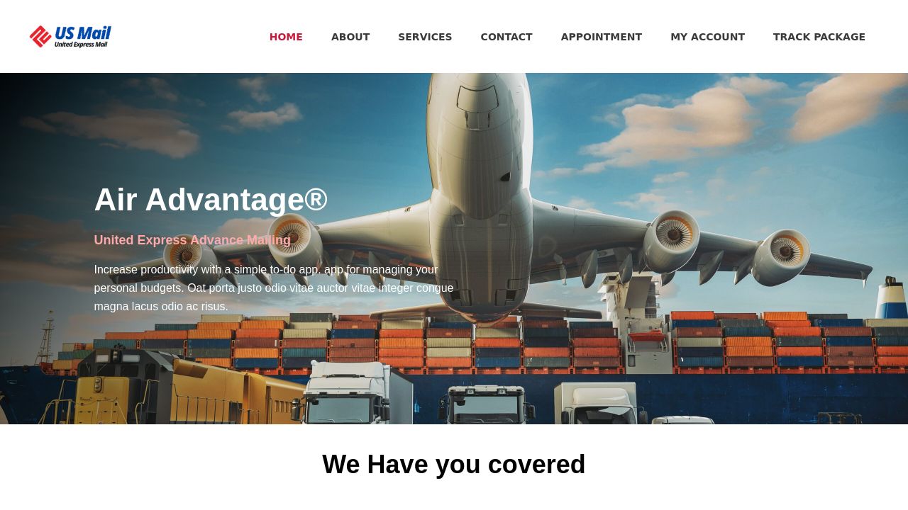 Screenshot of Unitedexpressmail.com