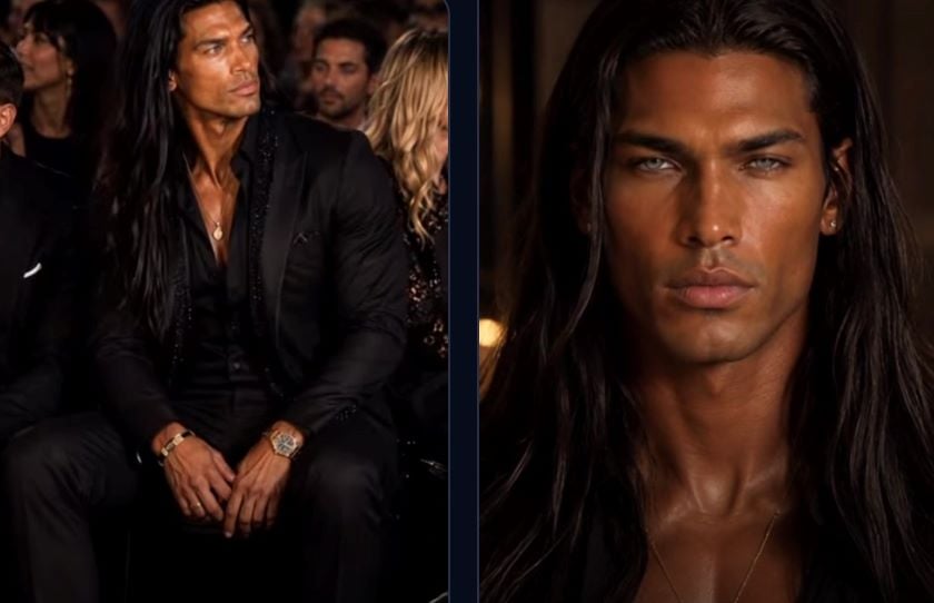 Screenshot showing how realistic Khai Blackwood AI influencer looks.