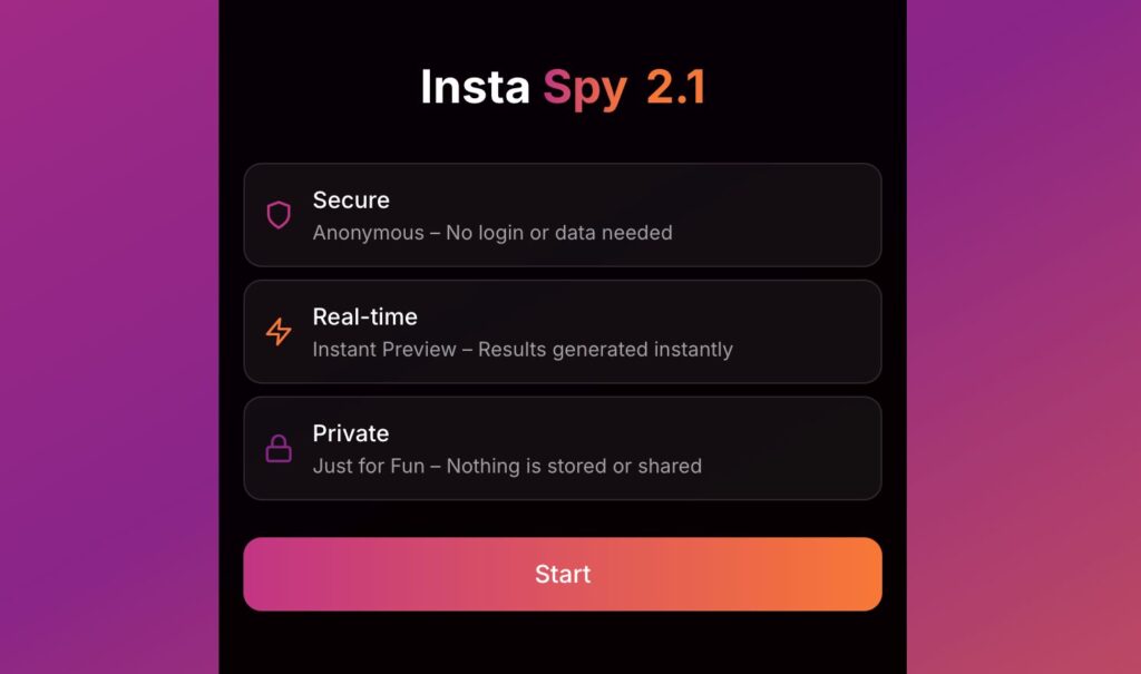 Screenshot taken from Instatroid me website to show its fake claims
