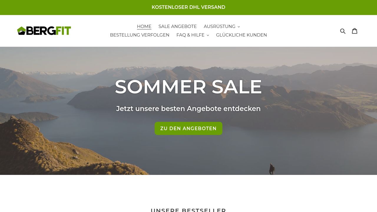 Screenshot of Berg-fit.de