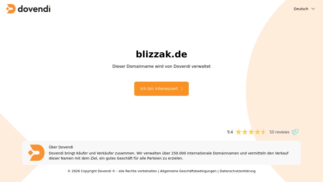 Screenshot of Blizzak.de
