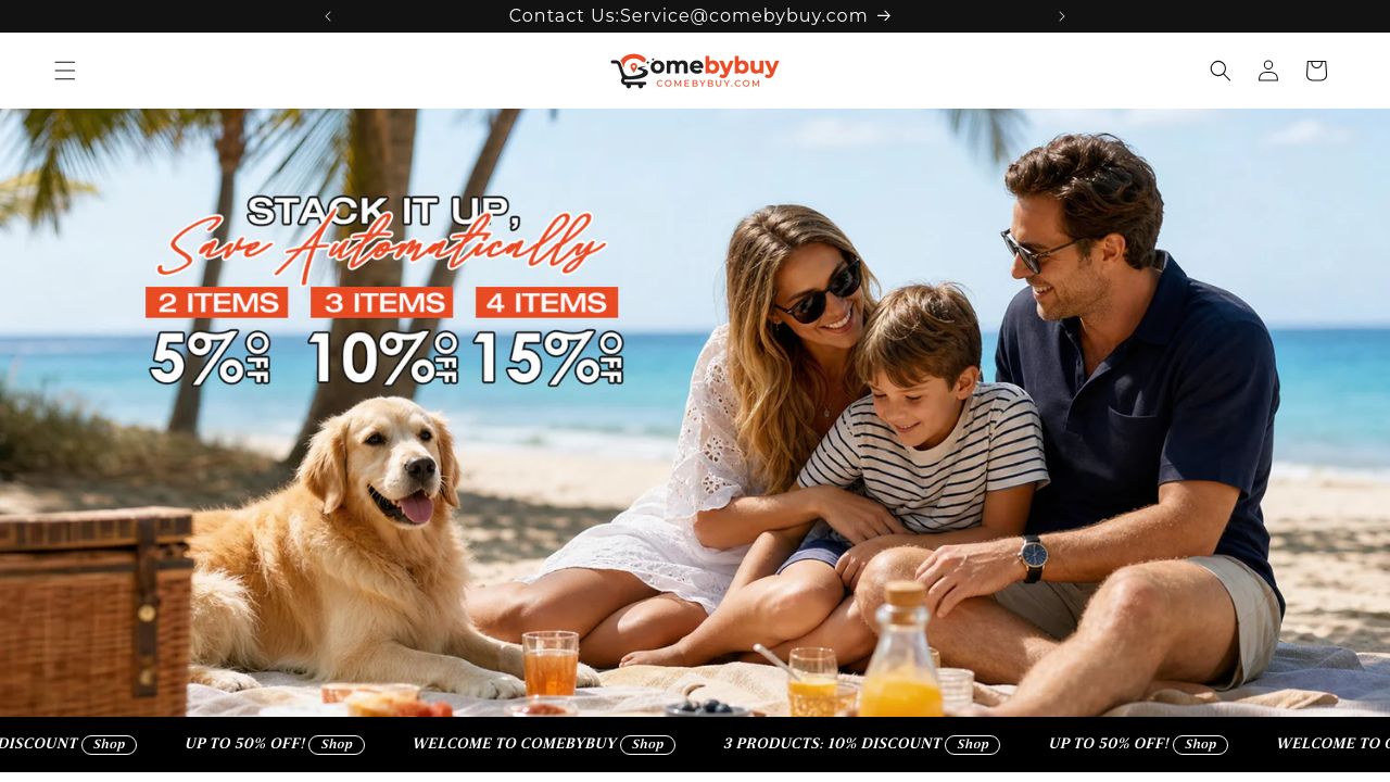 Screenshot of Comebybuy.com