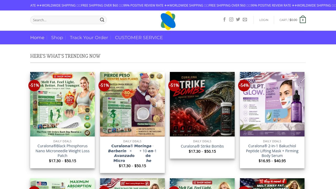Screenshot of Curalona.com