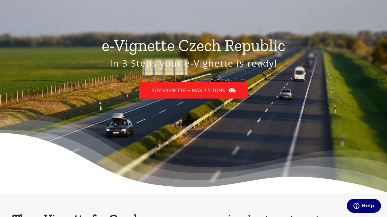 Screenshot of E-vignette.cz