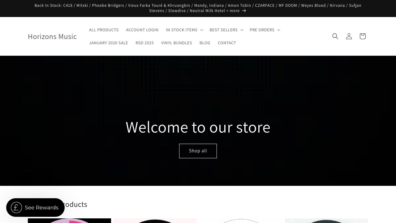 Screenshot of Horizonsmusic.co.uk