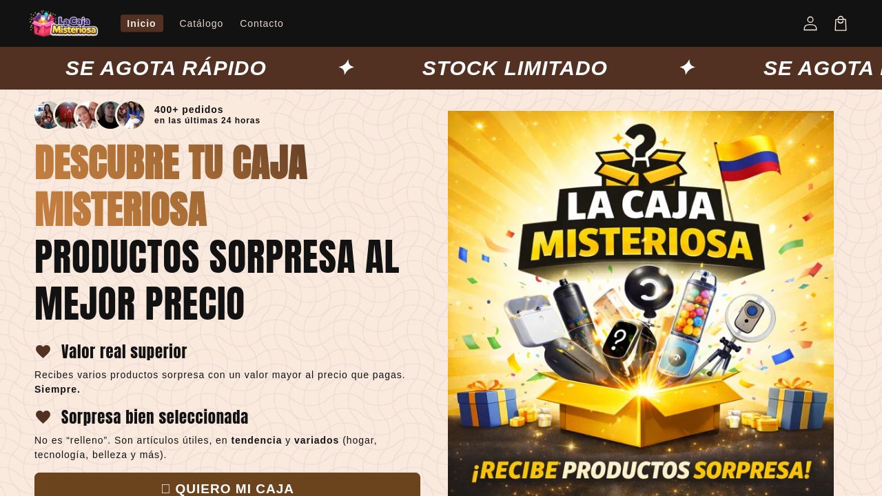 Screenshot of Lacajamisteriosa.com.co