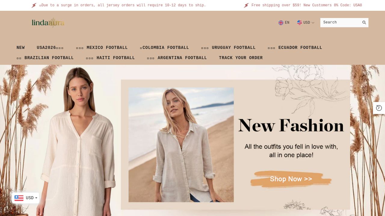 Screenshot of Lindaaura.com