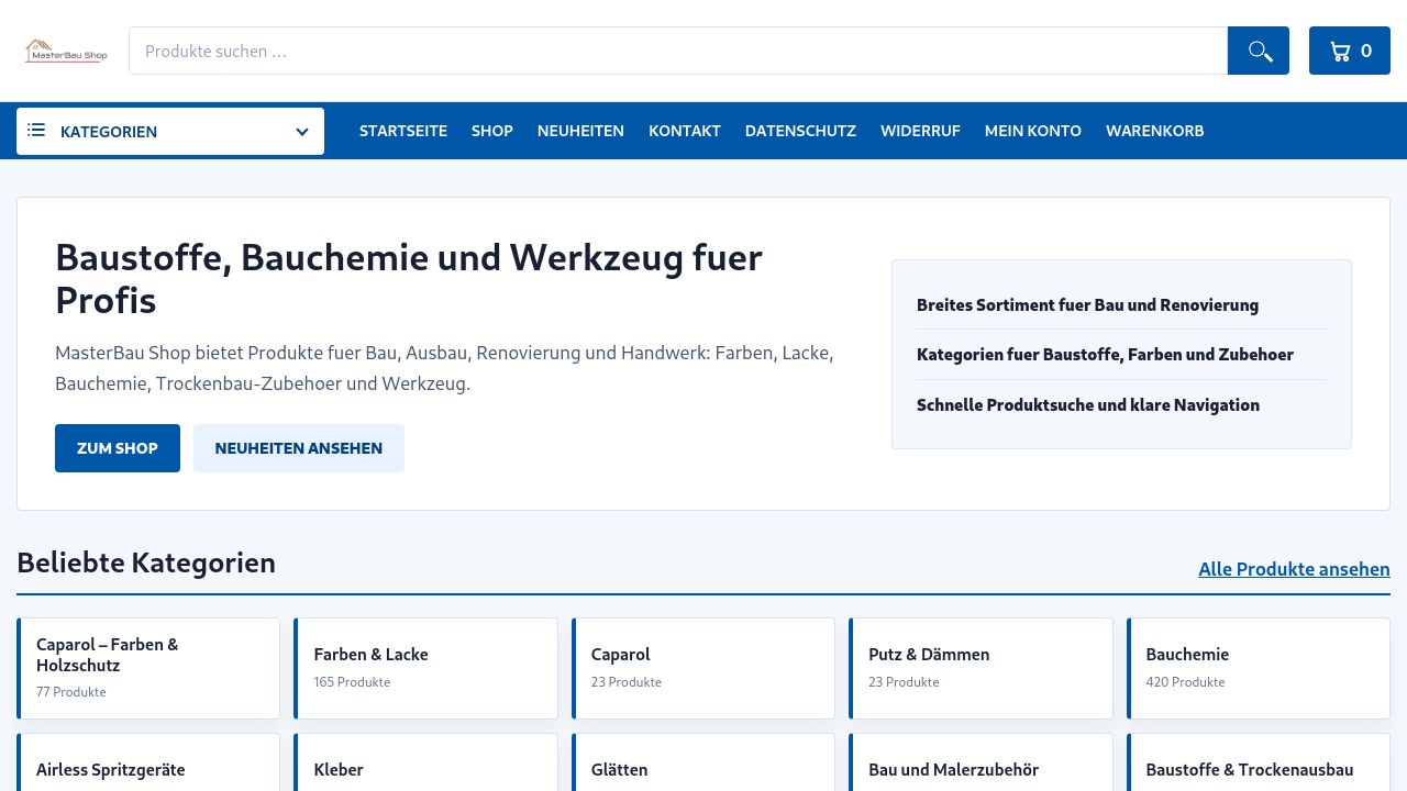 Screenshot of Masterbaushop.de