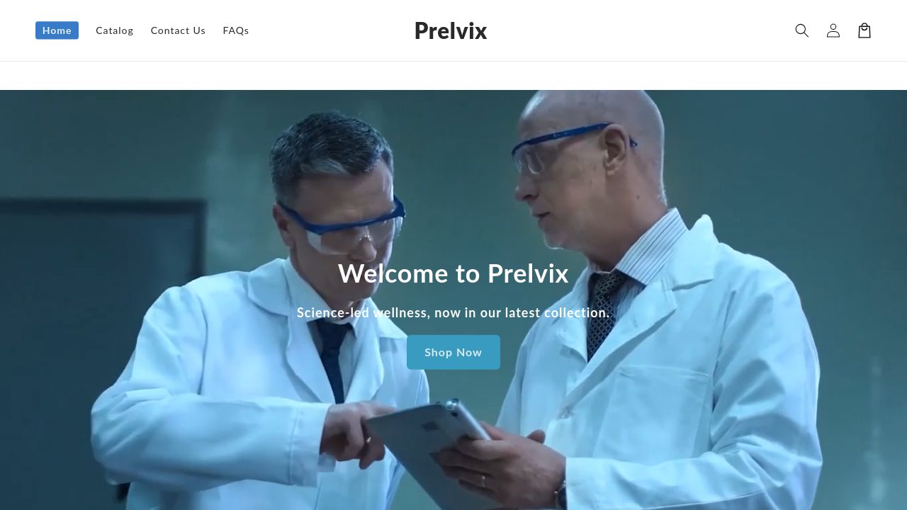 Screenshot of Prelvix.com