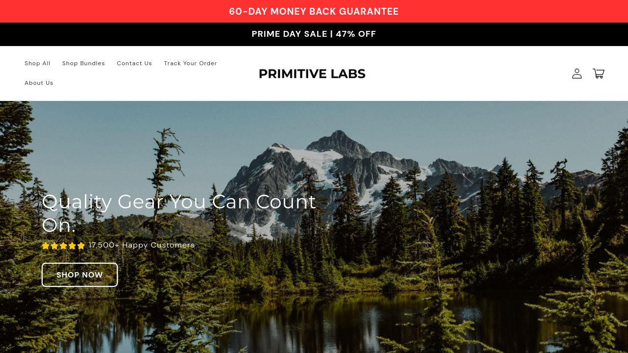 Screenshot of Primitivelabsresearch.com