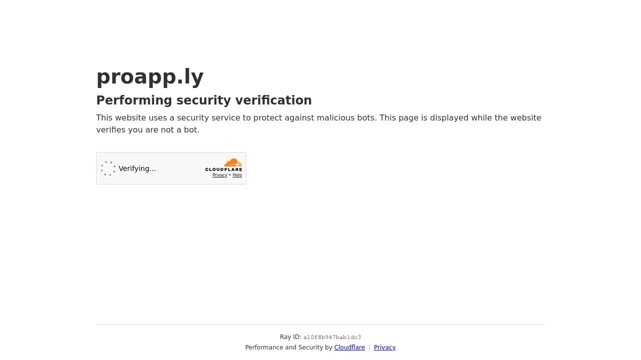 Screenshot of Proapp.ly