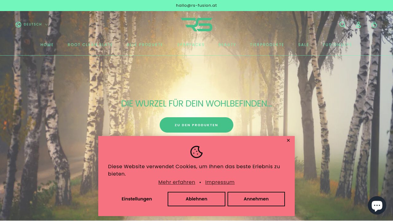 Screenshot of Root-shop.at