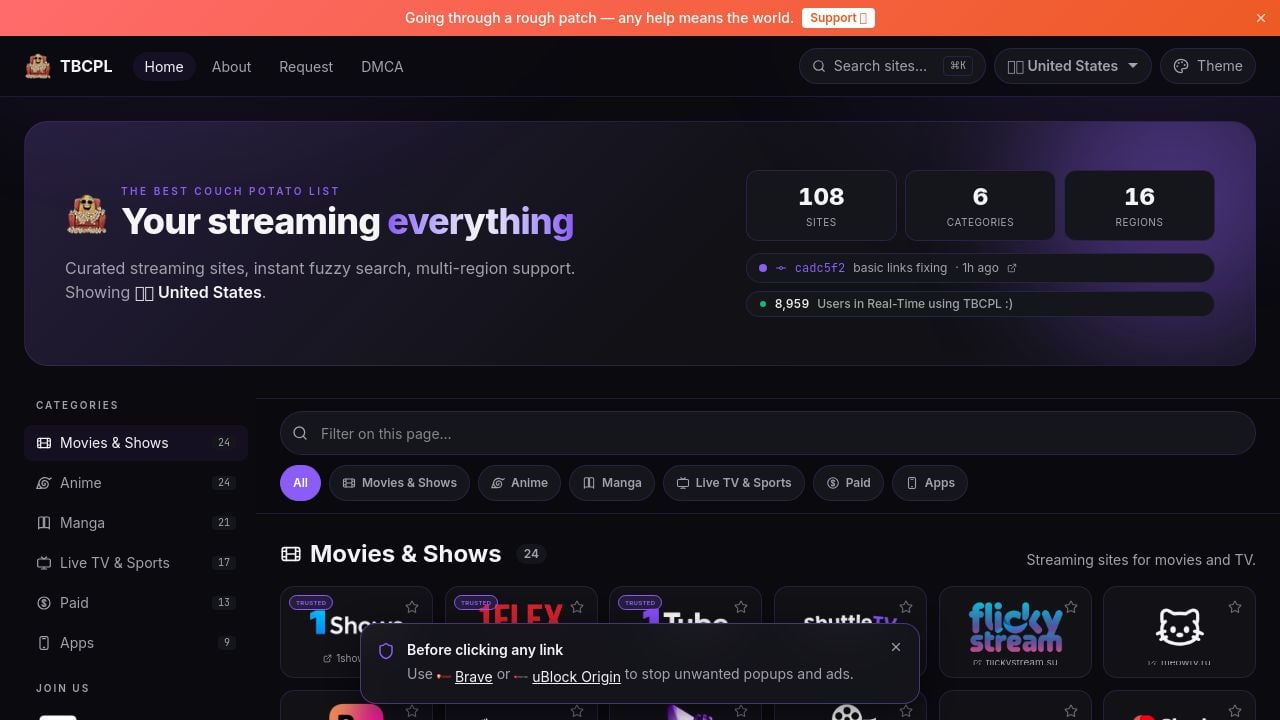 Screenshot of Tbcpl.lol