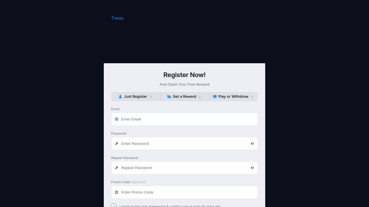 Screenshot of Trwau.com