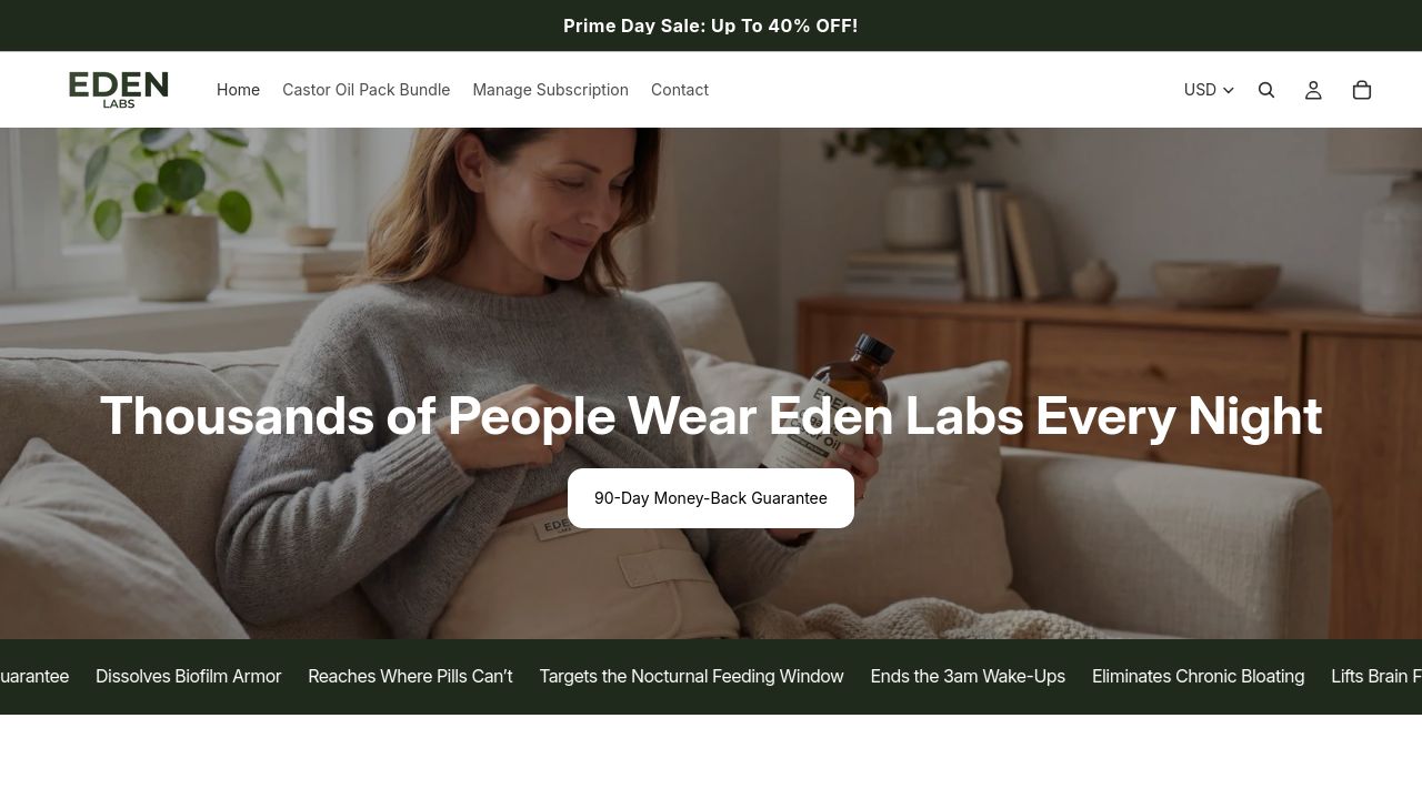 Screenshot of Try-edenlabs.com