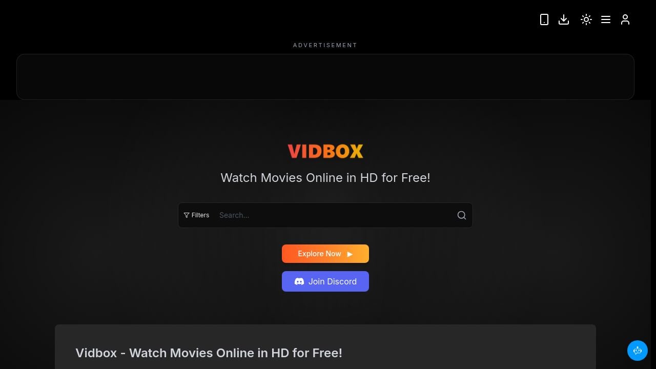 Screenshot of Vidbox.dev