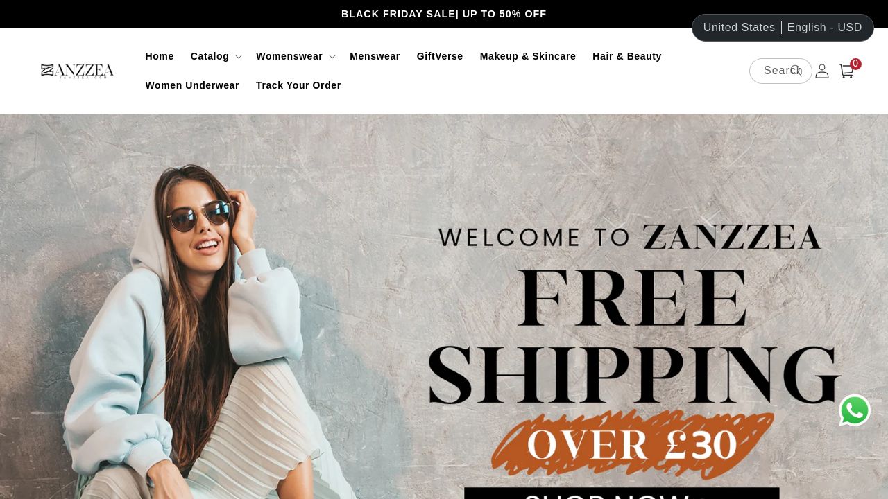 Screenshot of Zanzzea.com