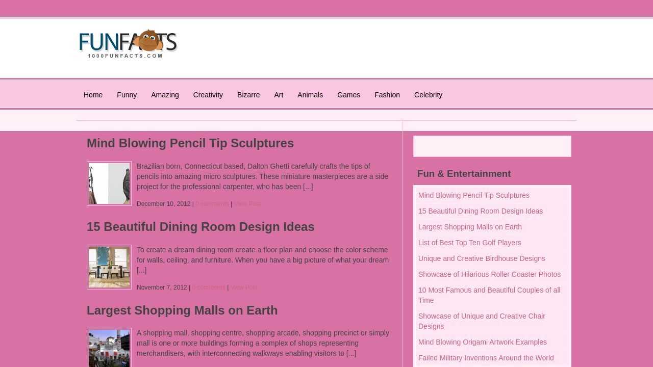 Screenshot of 1000funfacts.com