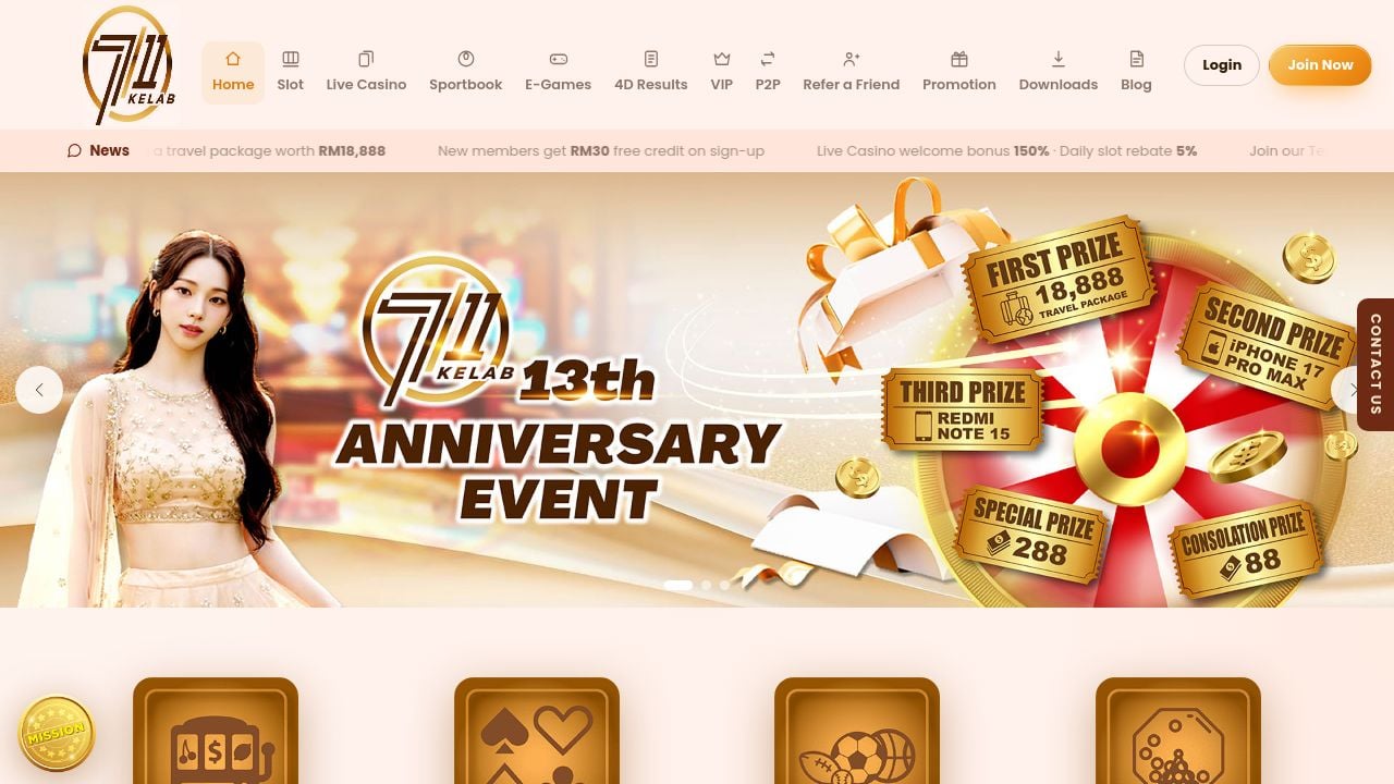 Screenshot of 711kelabmy.com