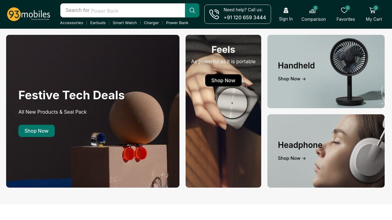 Screenshot of 93mobiles.com