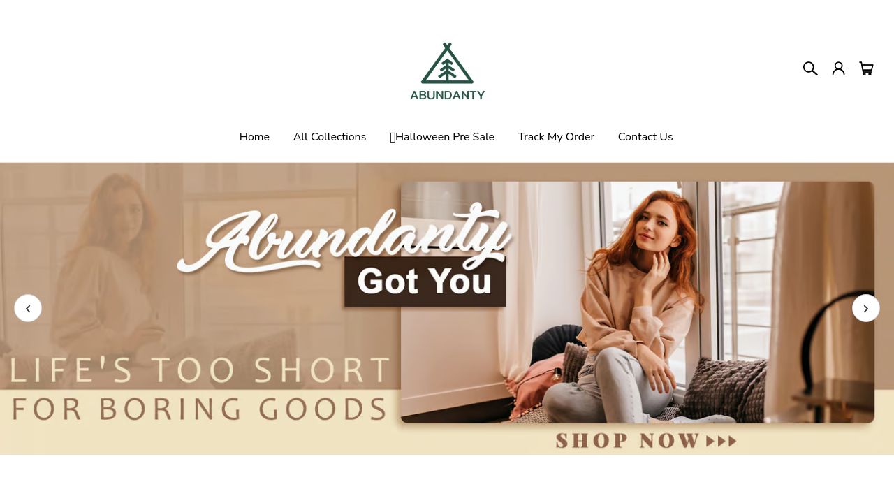 Screenshot of Abundanty.com
