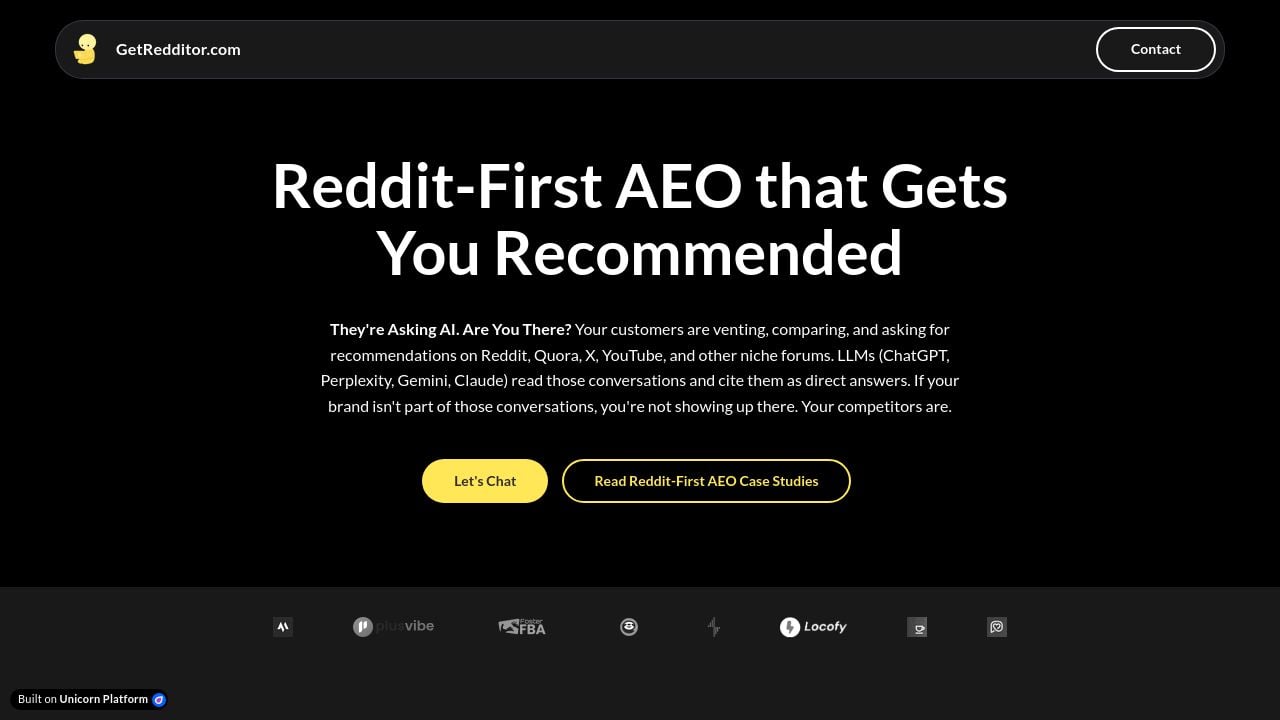 Screenshot of Aeoforgemini.com