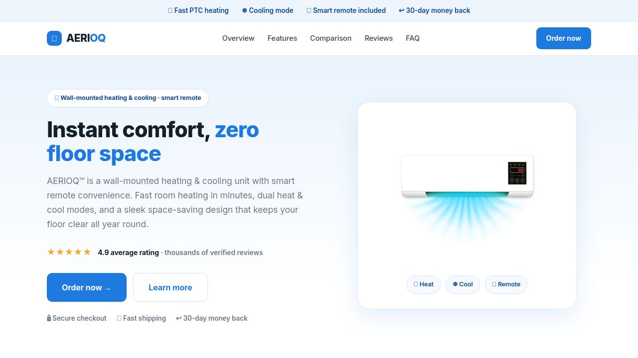 Screenshot of Aerioq.com