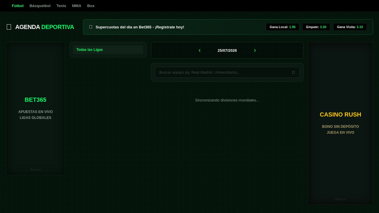 Screenshot of Agendadeportiva.info