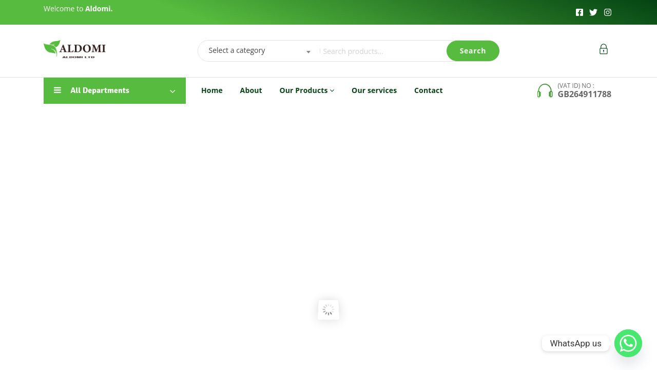 Screenshot of Aldomilimited.com