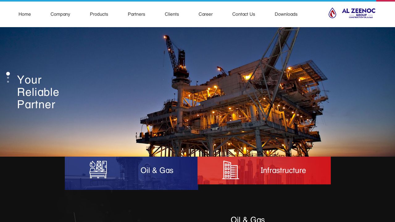 Screenshot of Alzeenocgroup.com