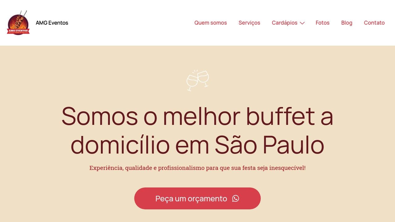 Screenshot of Amgeventoss.com.br