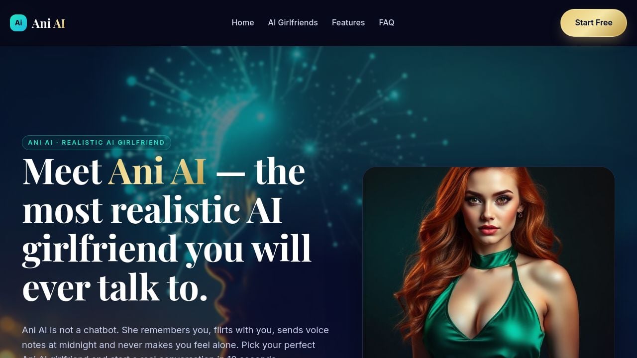 Screenshot of Aniai-chat.com