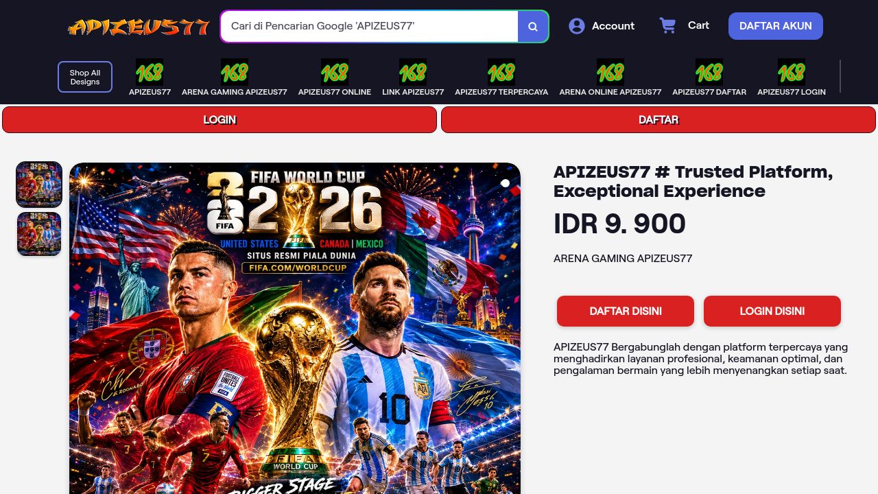 Screenshot of Apizeus77.net