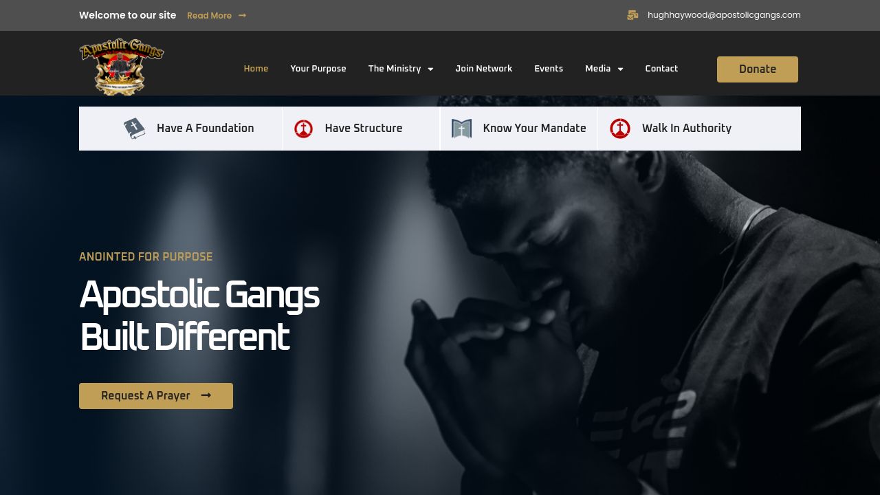 Screenshot of Apostolicgangs.com