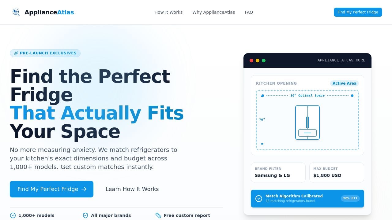 Screenshot of Applianceatlas.info