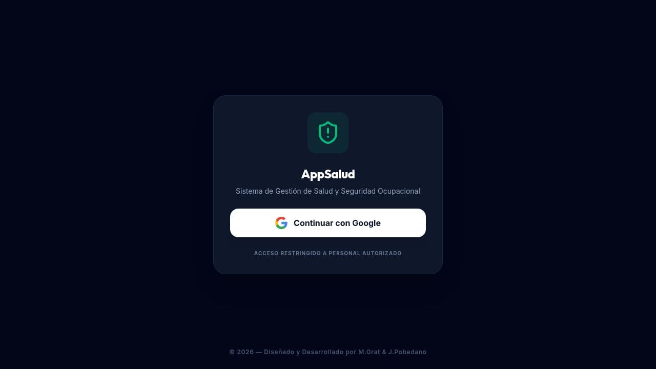 Screenshot of Appsaludcdsl.com