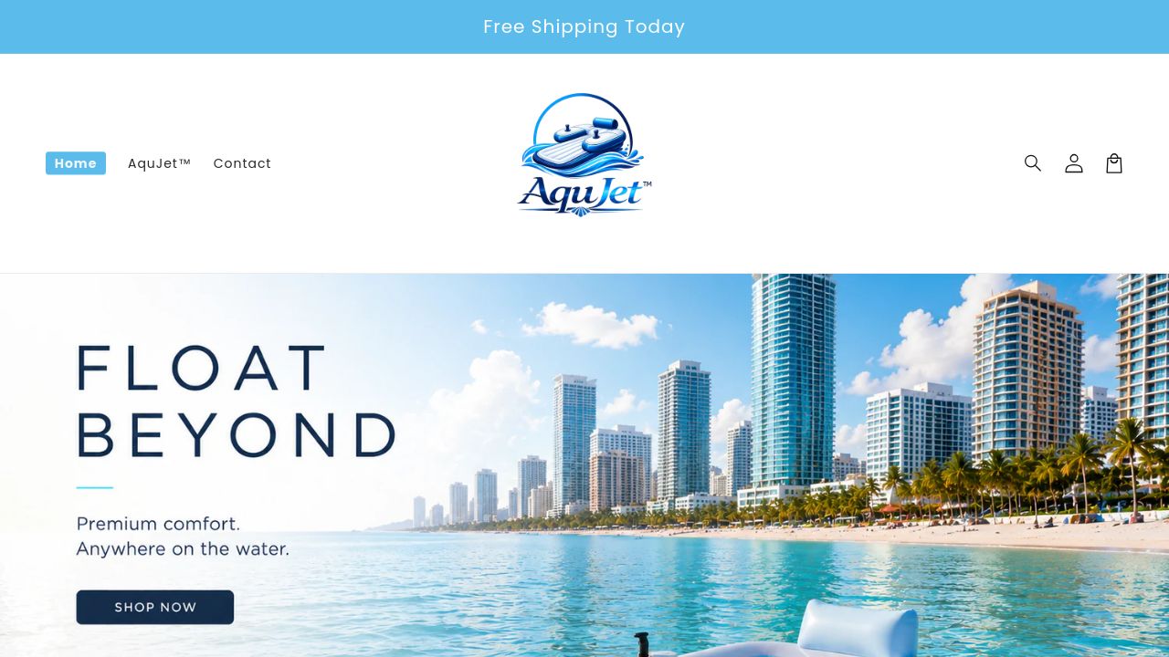Screenshot of Aqujet.shop