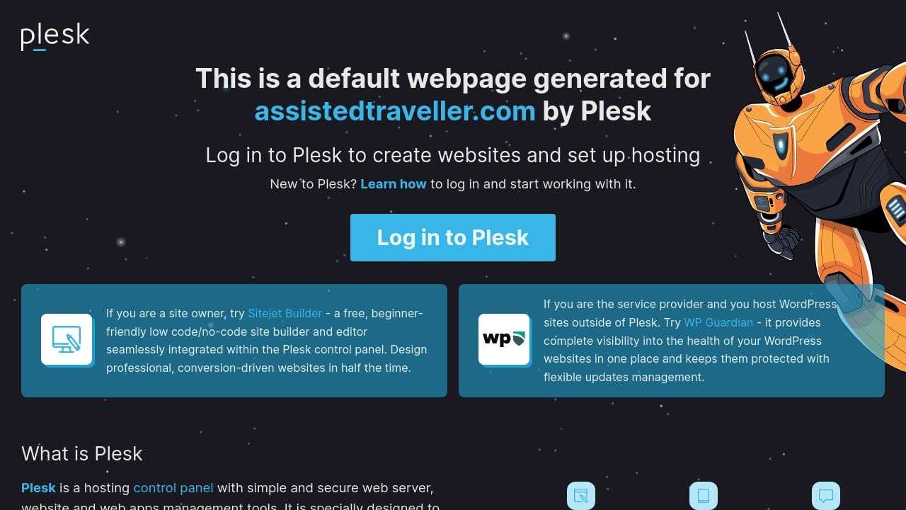 Screenshot of Assistedtraveller.com