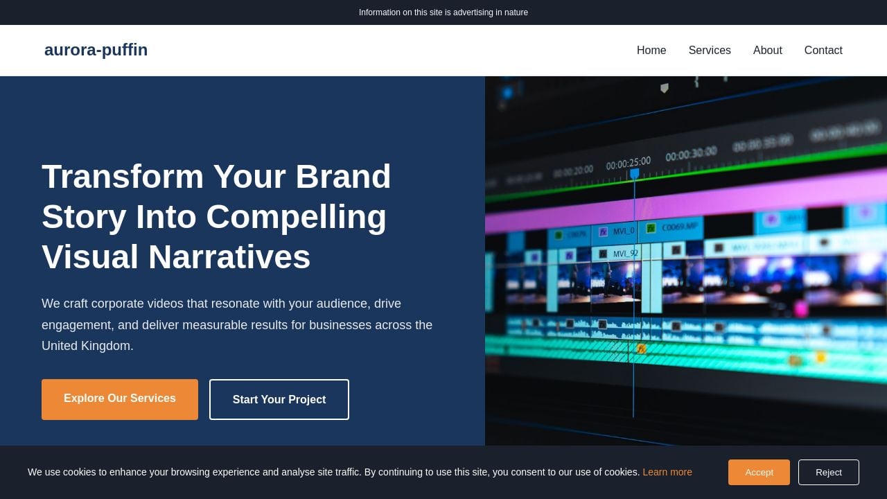 Screenshot of Aurora-puffin.com